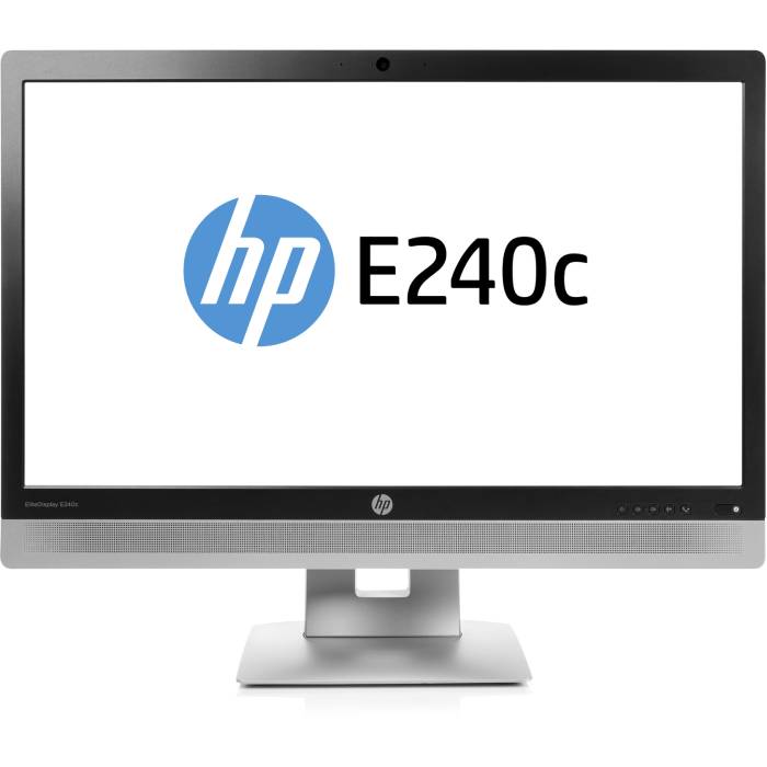 HP EliteDisplay E240c - 24 inch - 1920x1080 - DP - HDMI - VGA - Grijs